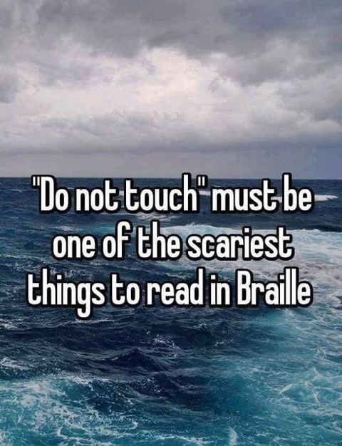 Don't Touch Braille